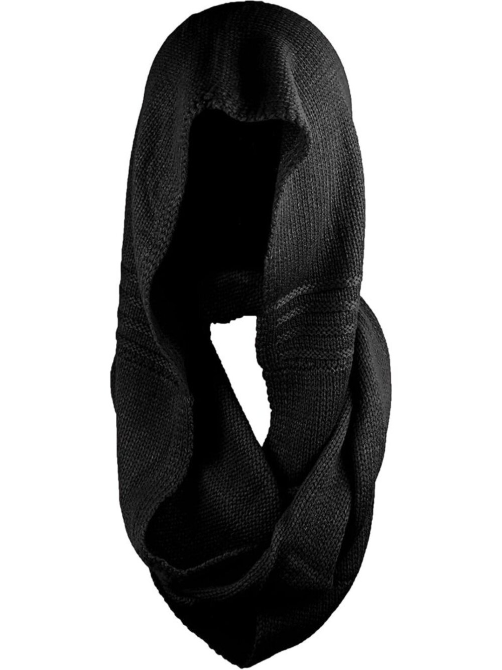 Cozy Winter Knit Infinity Scarf & Beanie Set - Soft Pullover Hoodie Style
